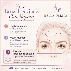 Why Botox Can Look Heavy: Brow Droop, Spock Brow, Uneven Results, and How to Avoid Them 1 Botox can look heavy when brow droop occurs after forehead Botox treatment