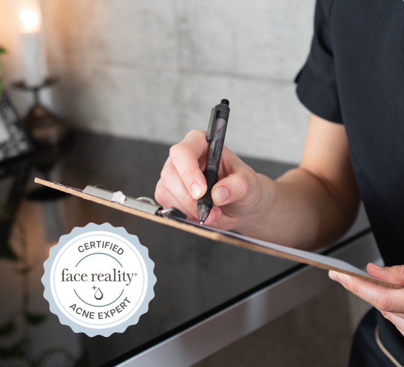 Face Reality acne treatment in Reno with Certified Acne Expert May at Bella Derma