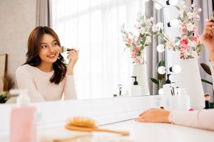 gentle makeup application after Botox