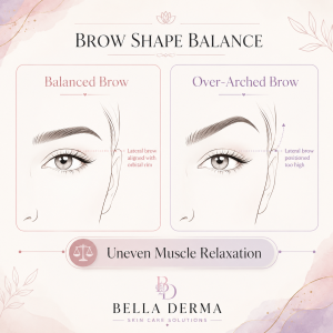 Why Botox Can Look Heavy: Brow Droop, Spock Brow, Uneven Results, and How to Avoid Them 2 Spock brow Botox and uneven Botox results can happen when forehead muscles relax unevenly