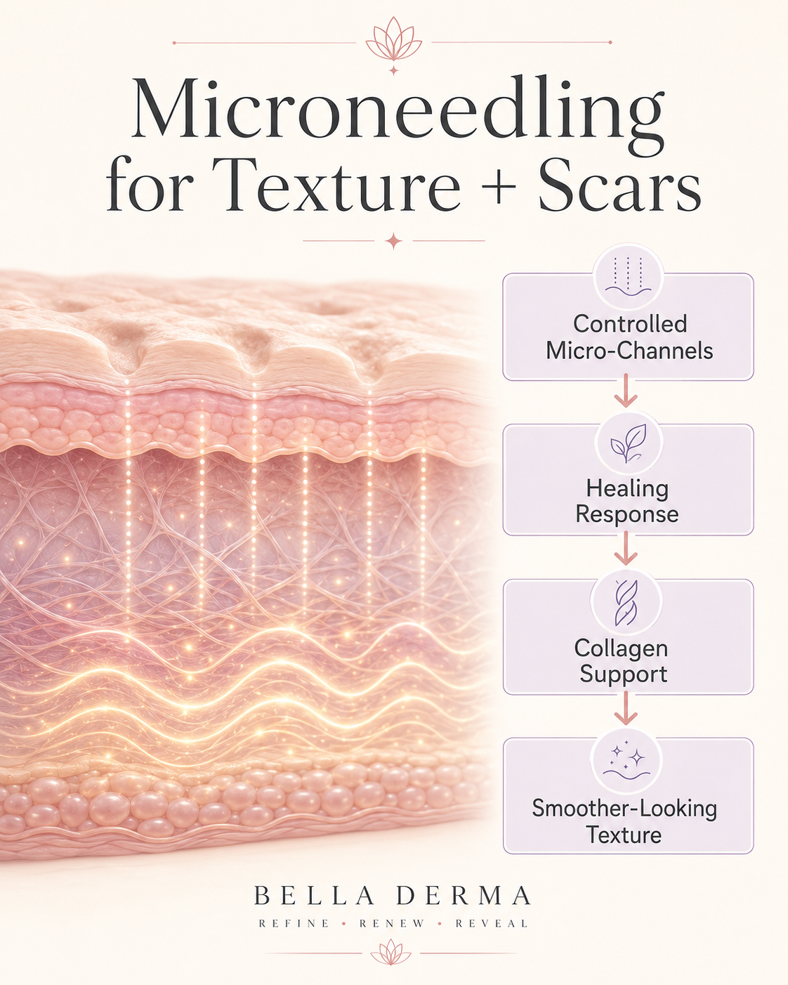 Microneedling acne scars collagen remodeling Reno