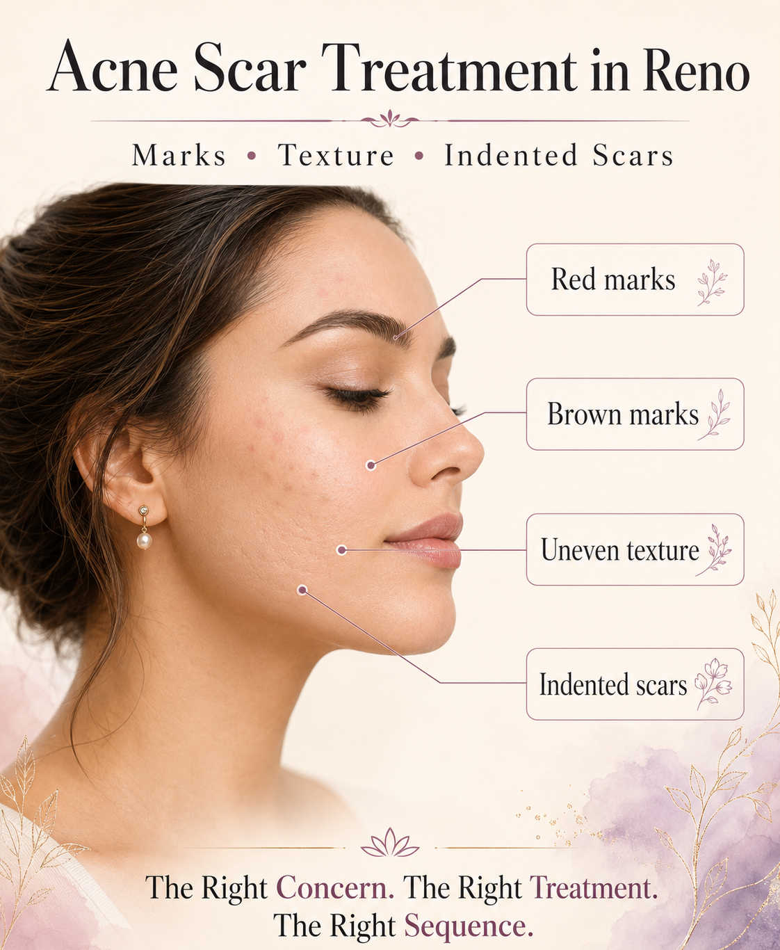 Acne Scar Treatment in Reno consultation for marks, texture, and indented scars at Bella Derma