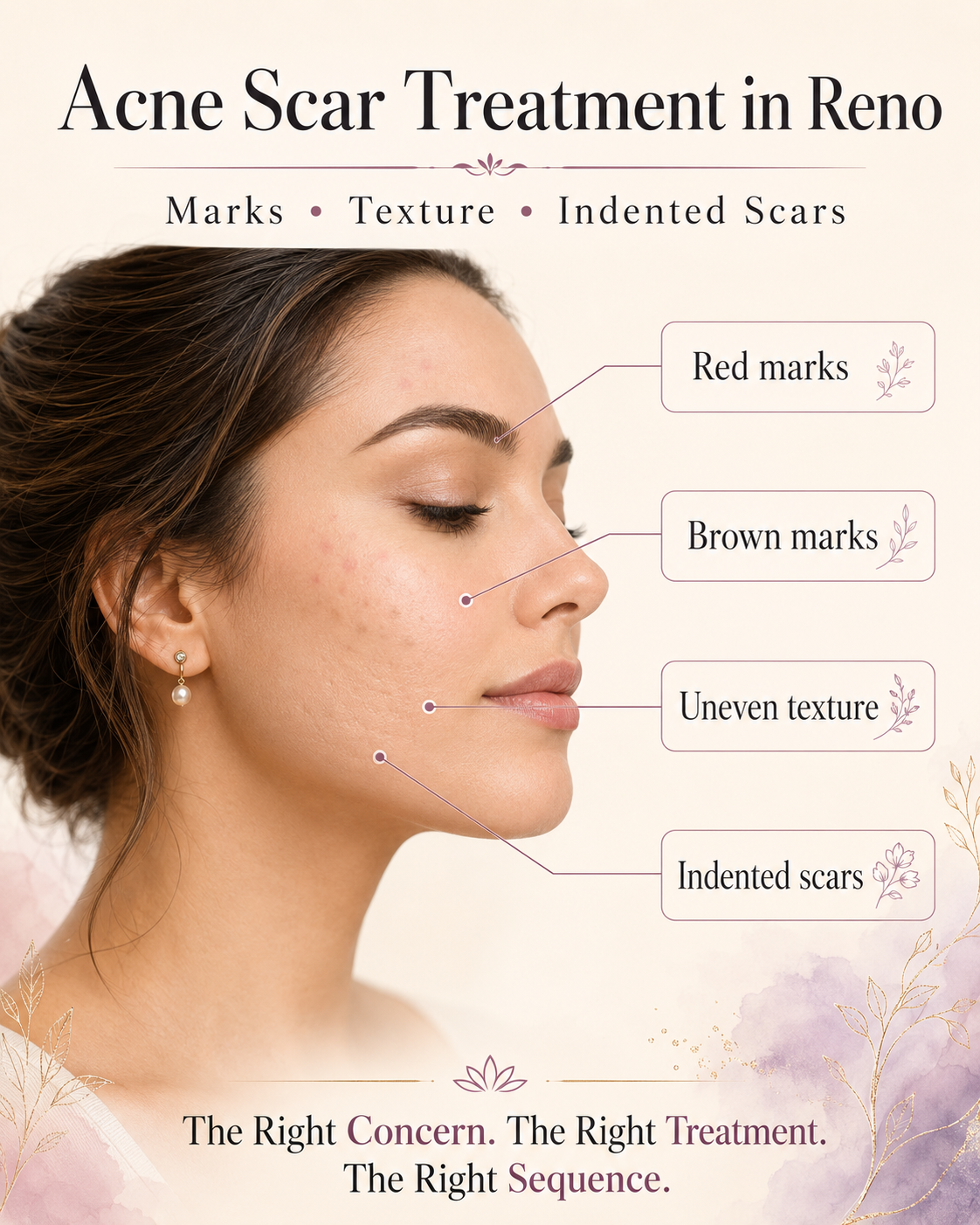 Acne Scar Treatment in Reno consultation for marks, texture, and indented scars at Bella Derma