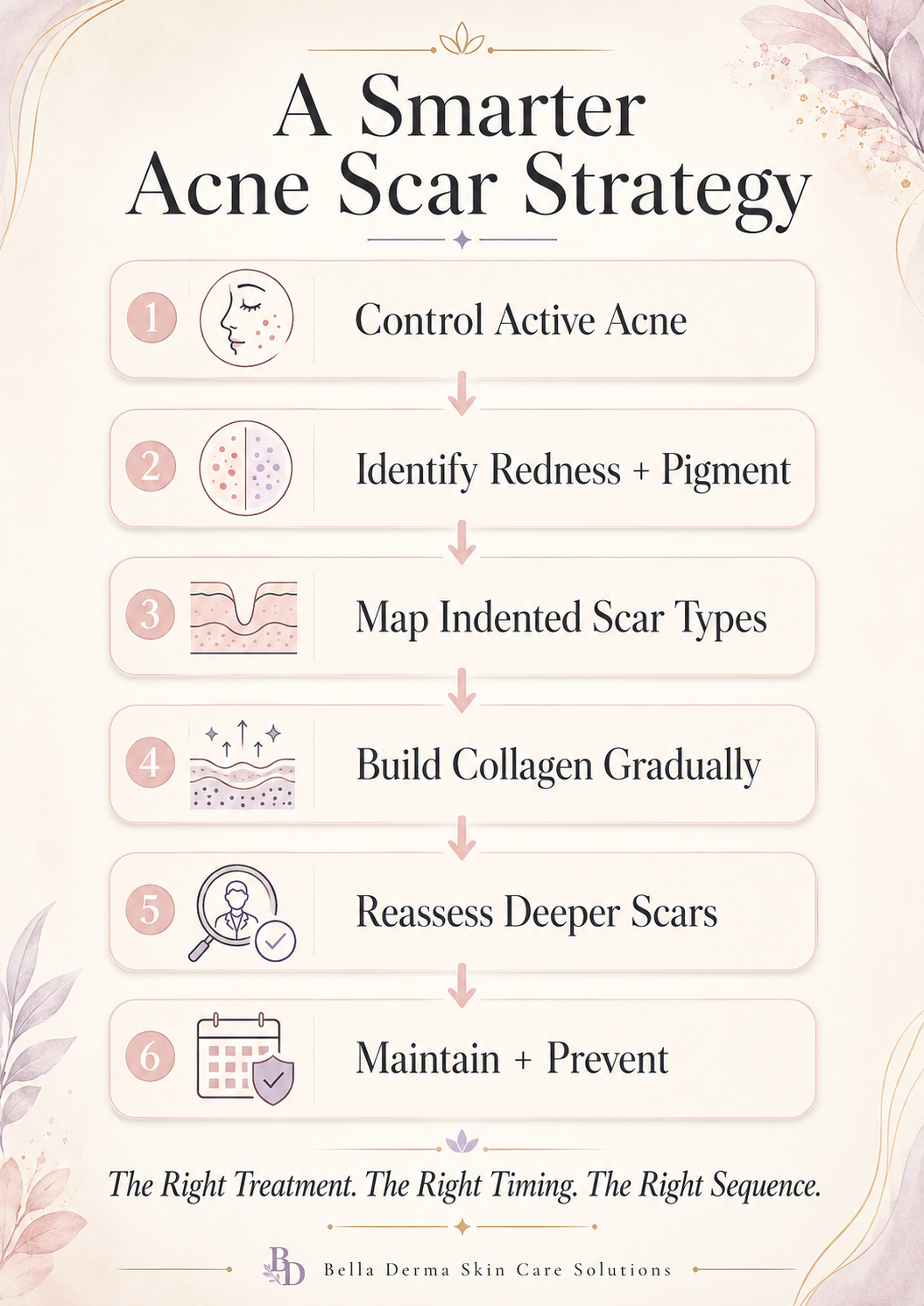 Acne Scar Treatment in Reno: 9 Essential Ways to Build the Right Plan for Marks, Texture, and Indented Scars 3 Acne scar treatment roadmap from active acne control to collagen remodeling and maintenance