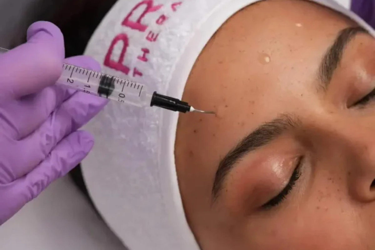 PRX Derm Perfexion being applied topically with a needle-free professional applicator