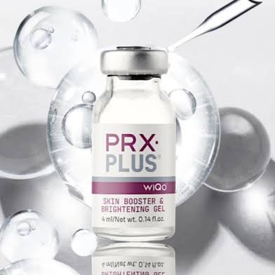 PRX Plus skin booster and brightening gel vial